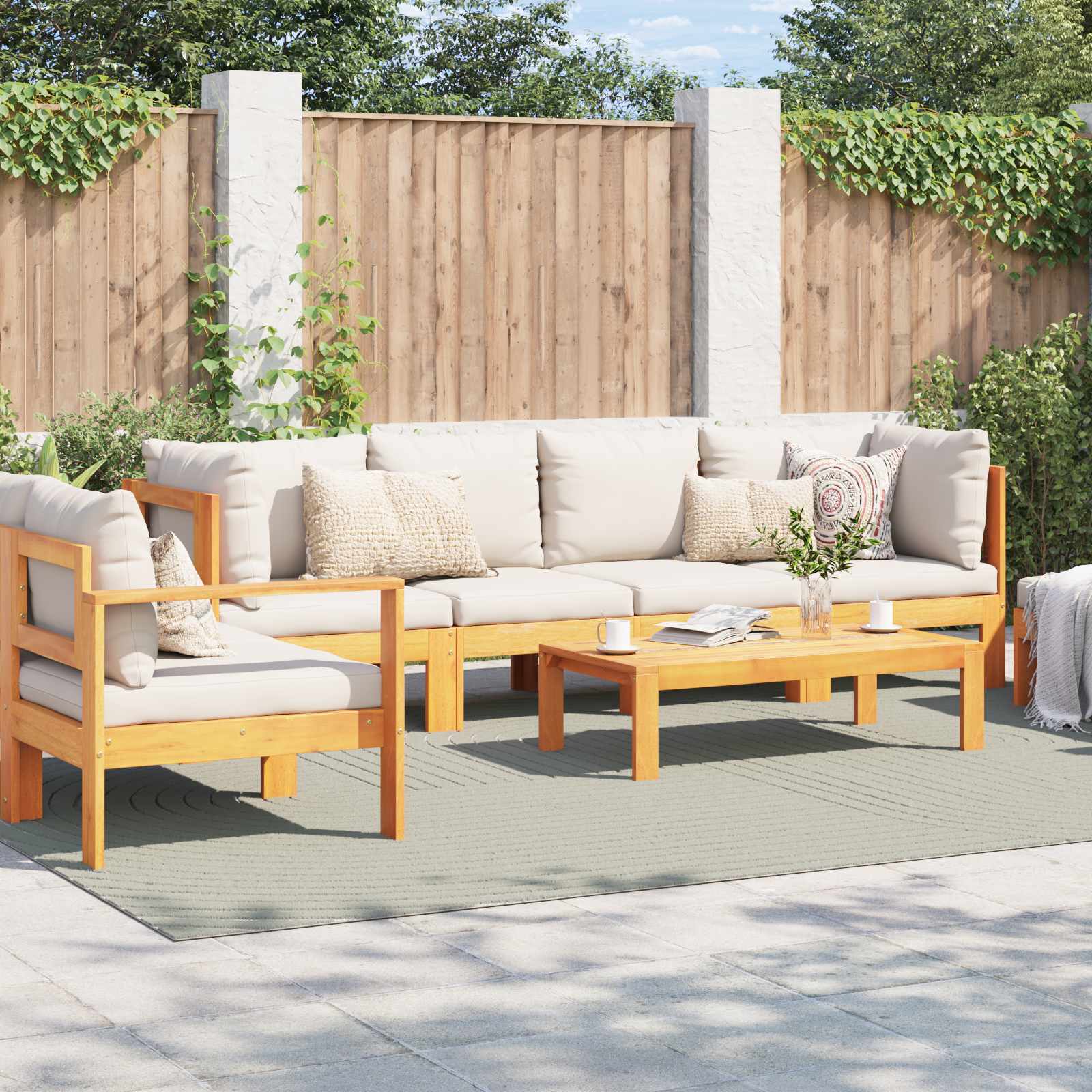 Vloerkleden Rechthoekig PALMERAS Groen 200 x 280 cm Polyester is nu te koop bij PeponiXL, paradijselijk wonen!