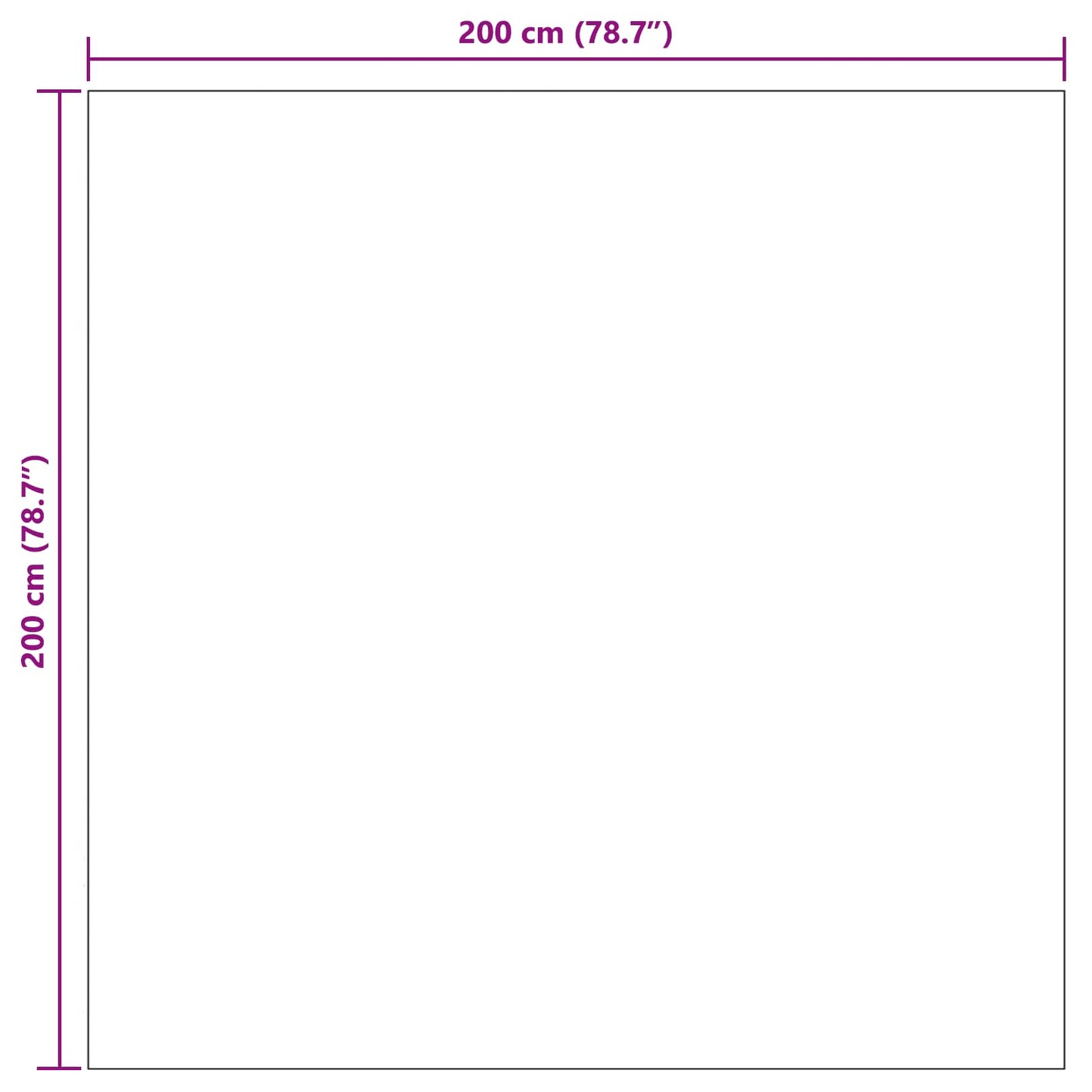 Vloerkleden Vierkant PALMERAS Groen 200 x 200 cm Polyester is nu te koop bij PeponiXL, paradijselijk wonen!