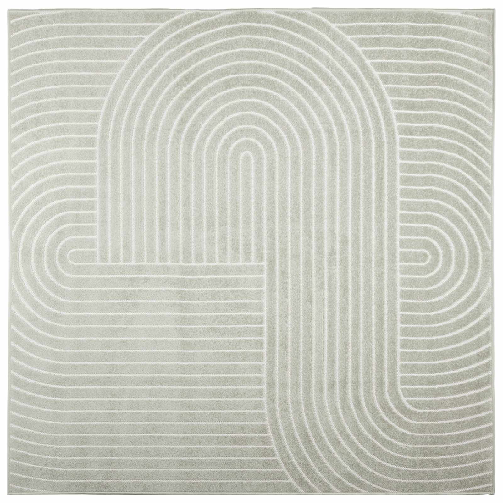 Vloerkleden Vierkant PALMERAS Groen 200 x 200 cm Polyester is nu te koop bij PeponiXL, paradijselijk wonen!