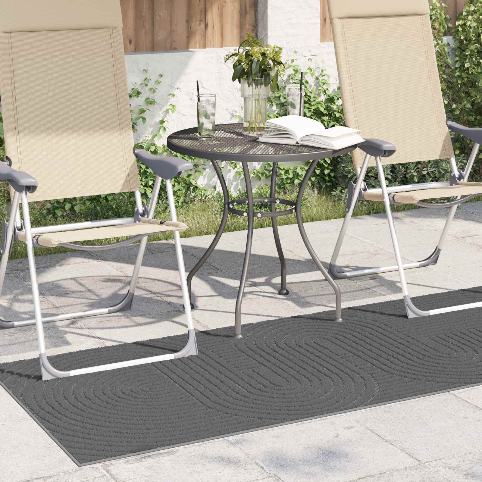 Vloerkleden Rechthoekig PALMERAS Antraciet 200 x 80 cm is nu te koop bij PeponiXL, paradijselijk wonen!