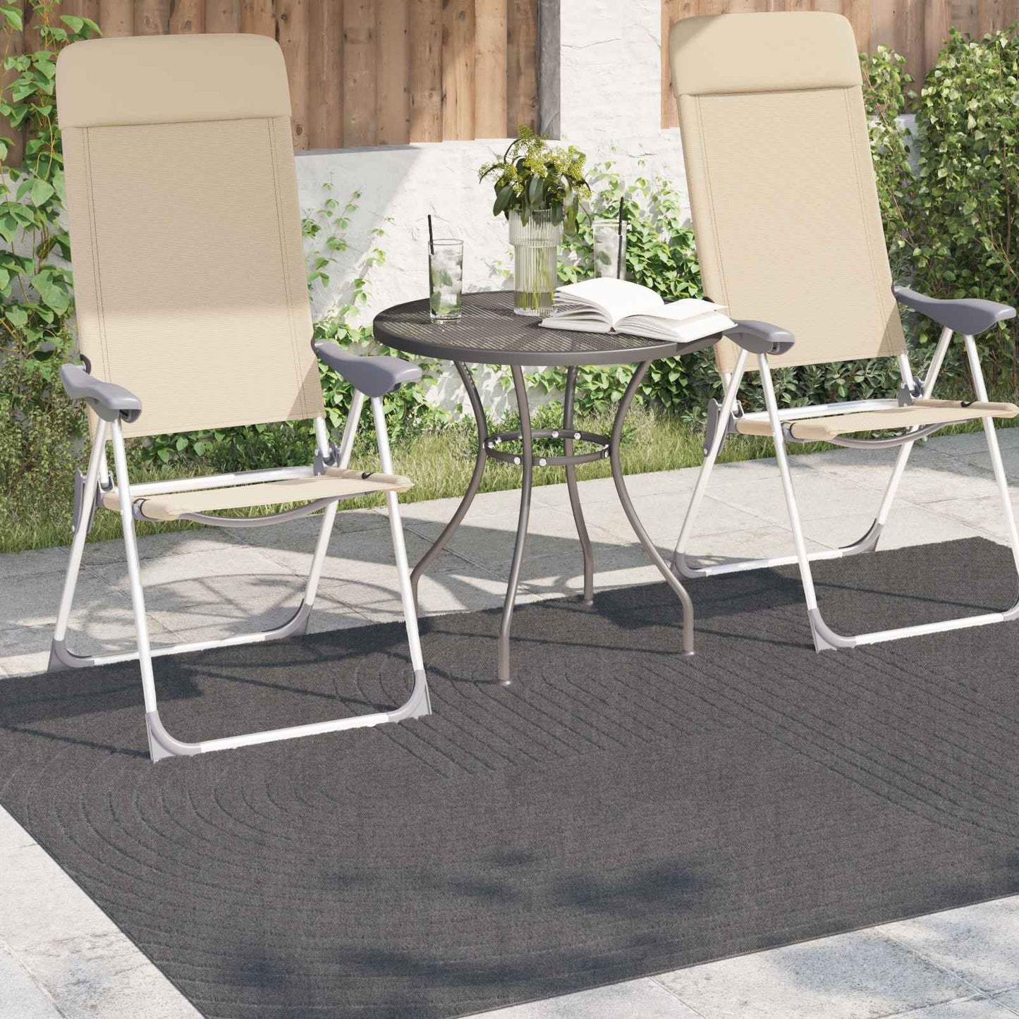 Vloerkleden PALMERAS Antraciet 170 x 120 cm Polyester is nu te koop bij PeponiXL, paradijselijk wonen!