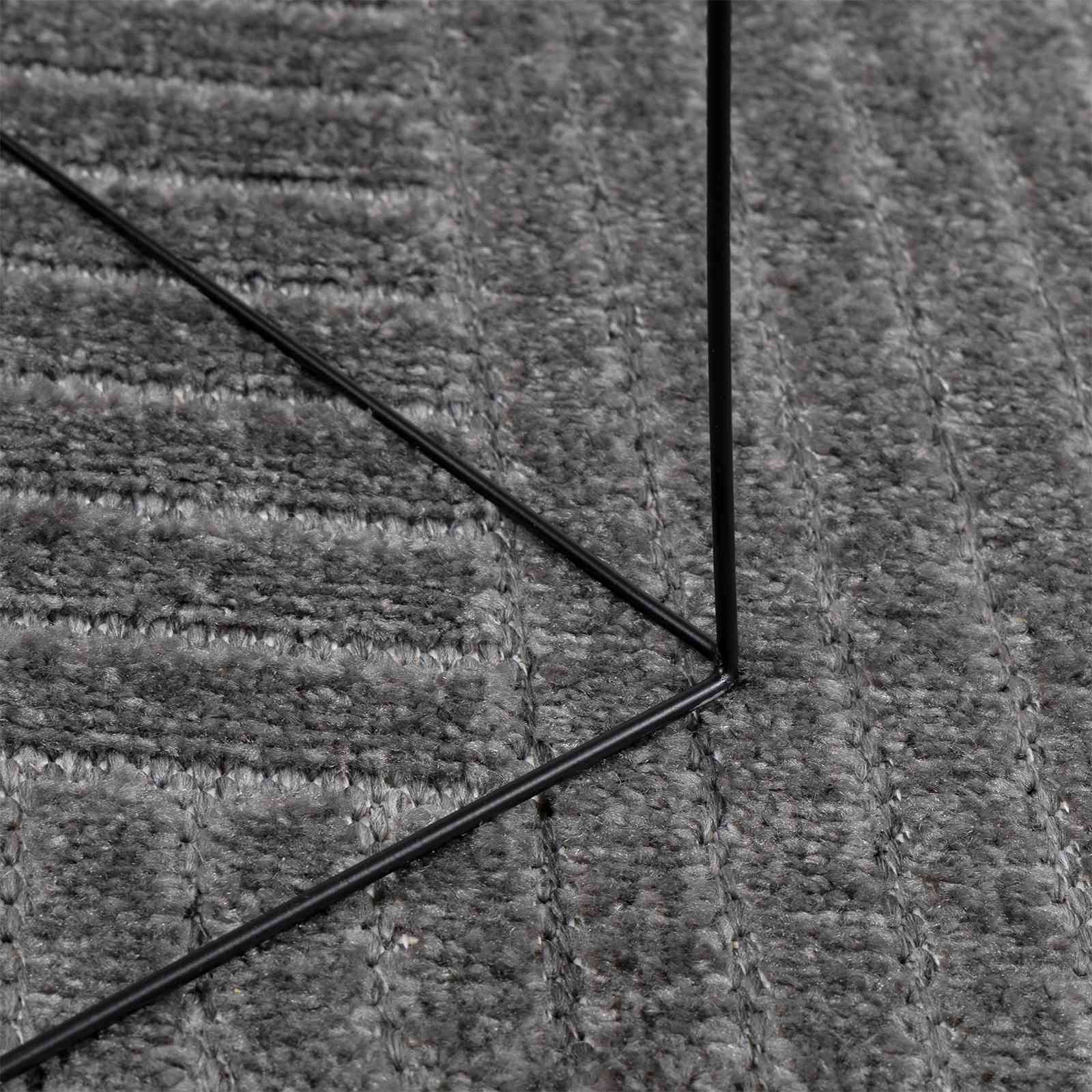 Vloerkleden Rond PALMERAS Antraciet Ø 120 CM Polyester is nu te koop bij PeponiXL, paradijselijk wonen!