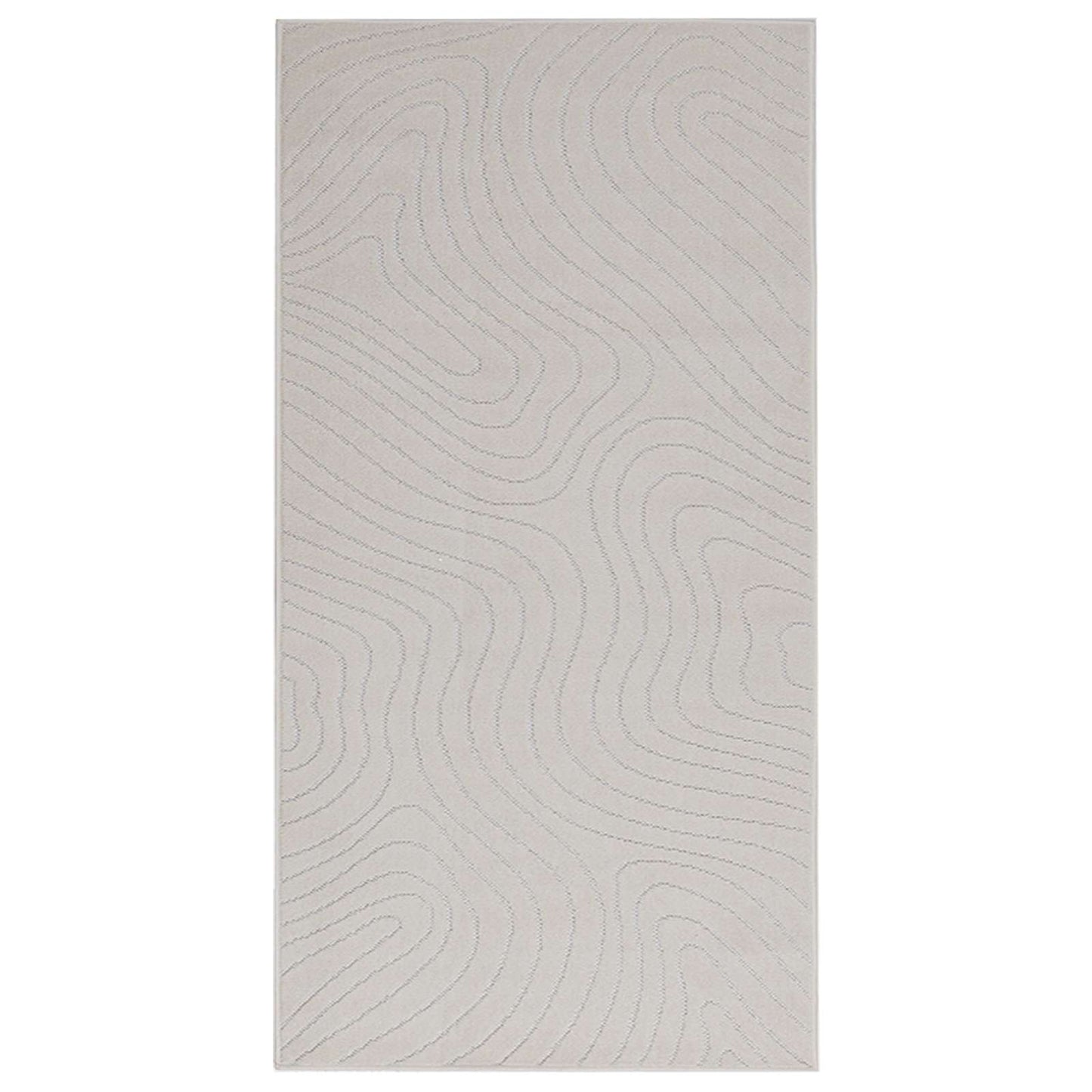 Vloerkleden Rechthoekig PALMERAS Crème 150 x 80 cm Polyester is nu te koop bij PeponiXL, paradijselijk wonen!