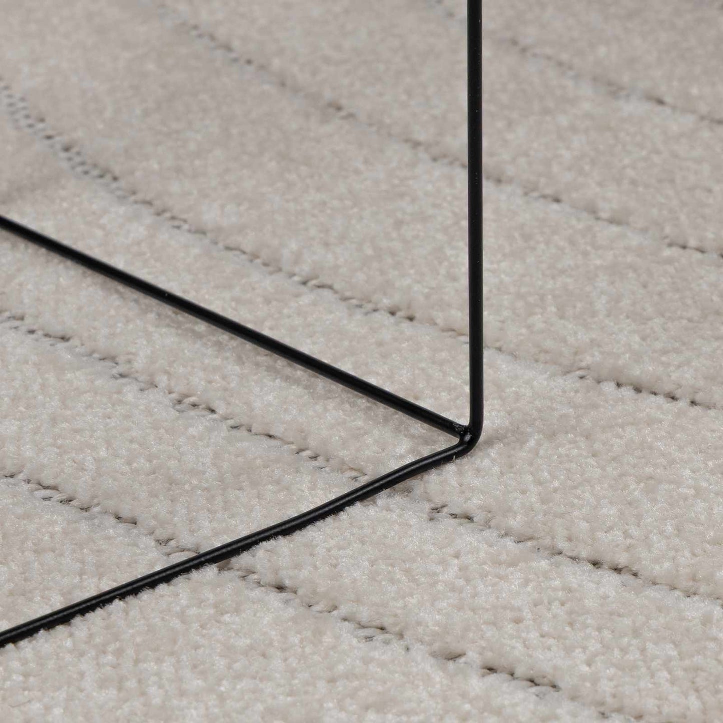 Vloerkleden Vierkant PALMERAS Crème 120 x 120 cm Polyester is nu te koop bij PeponiXL, paradijselijk wonen!