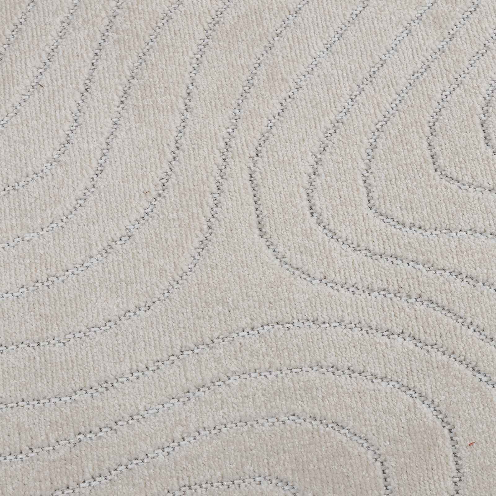 Vloerkleden Vierkant PALMERAS Crème 120 x 120 cm Polyester is nu te koop bij PeponiXL, paradijselijk wonen!