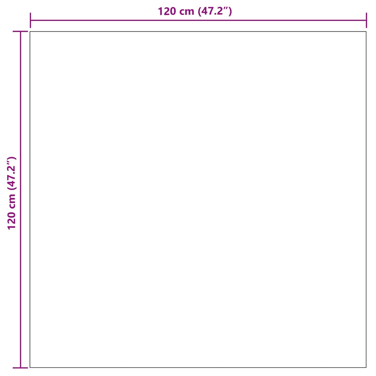 Vloerkleden Vierkant PALMERAS Crème 120 x 120 cm Polyester is nu te koop bij PeponiXL, paradijselijk wonen!