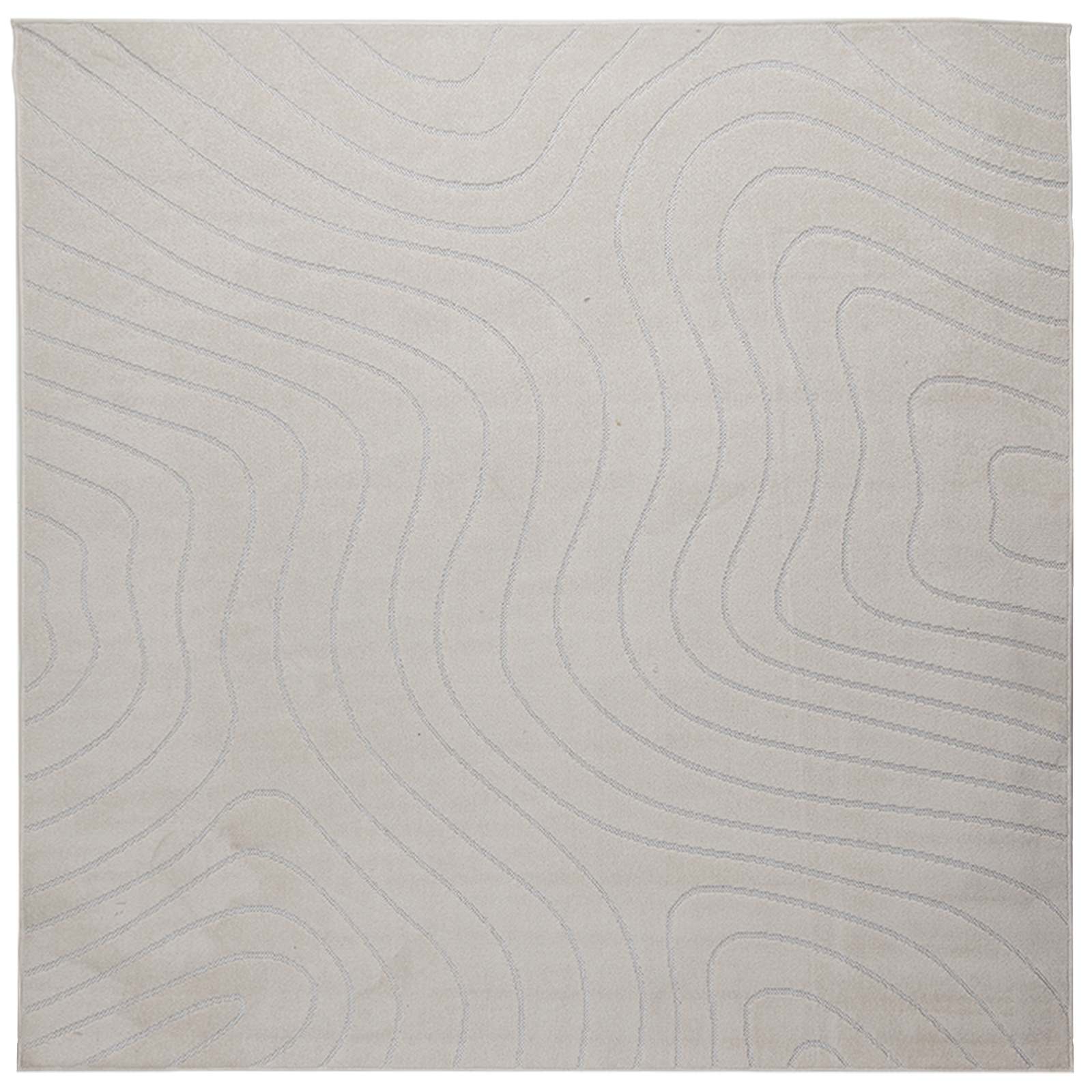 Vloerkleden Vierkant PALMERAS Crème 200 x 200 cm Polyester is nu te koop bij PeponiXL, paradijselijk wonen!