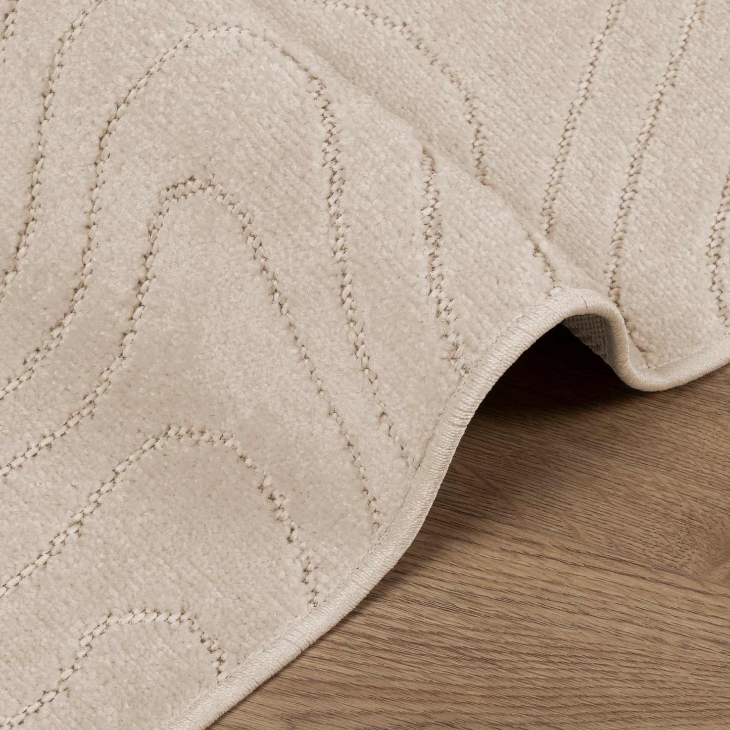 Vloerkleden Rechthoekig PALMERAS Beige 140 x 200 cm Polyester is nu te koop bij PeponiXL, paradijselijk wonen!