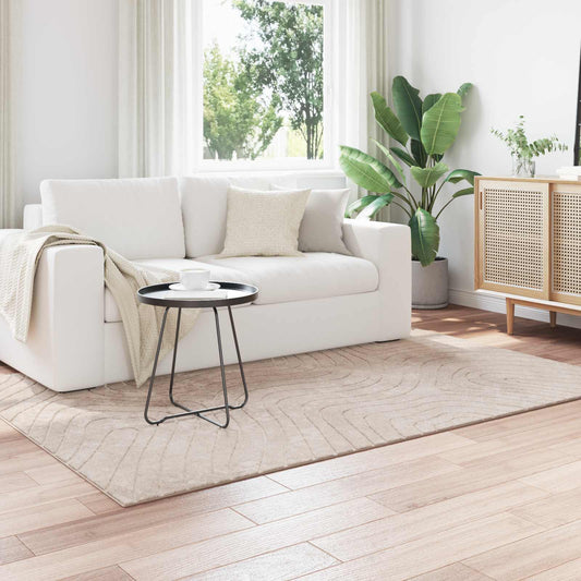 Vloerkleden Rechthoekig PALMERAS Beige 160 x 230 cm Polyester is nu te koop bij PeponiXL, paradijselijk wonen!