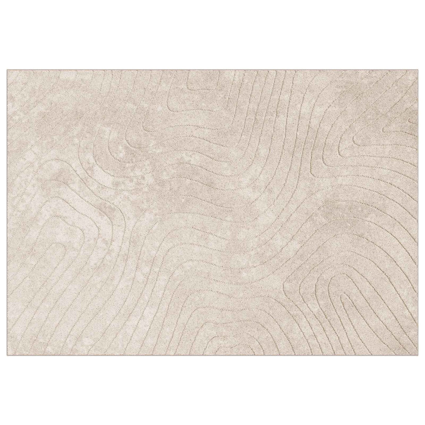 Vloerkleden Rechthoekig PALMERAS Beige 160 x 230 cm Polyester is nu te koop bij PeponiXL, paradijselijk wonen!