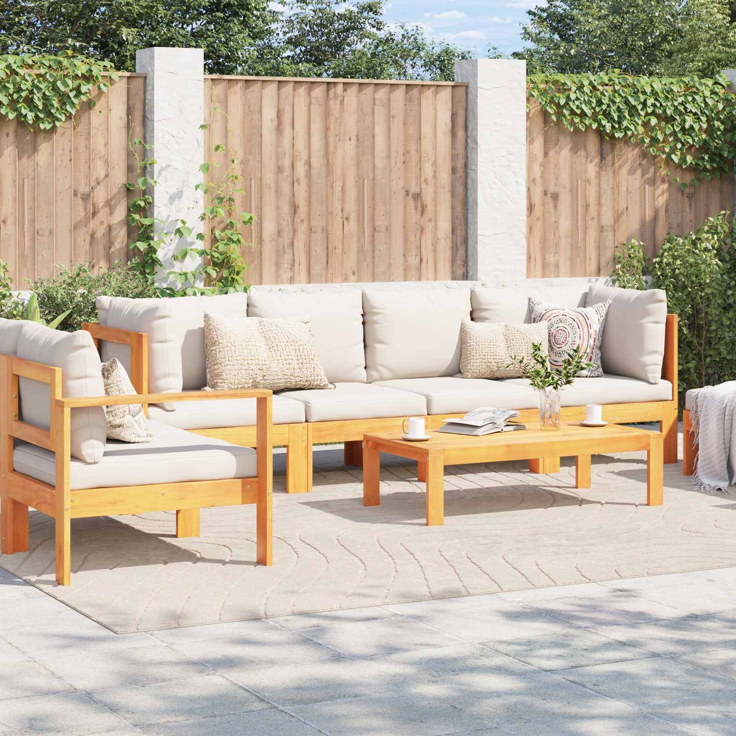 Vloerkleden Rechthoekig PALMERAS Beige 200 x 280 cm Polyester is nu te koop bij PeponiXL, paradijselijk wonen!