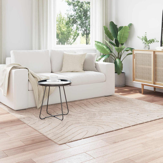 Vloerkleden Vierkant PALMERAS Beige 120 x 120 cm Polyester is nu te koop bij PeponiXL, paradijselijk wonen!