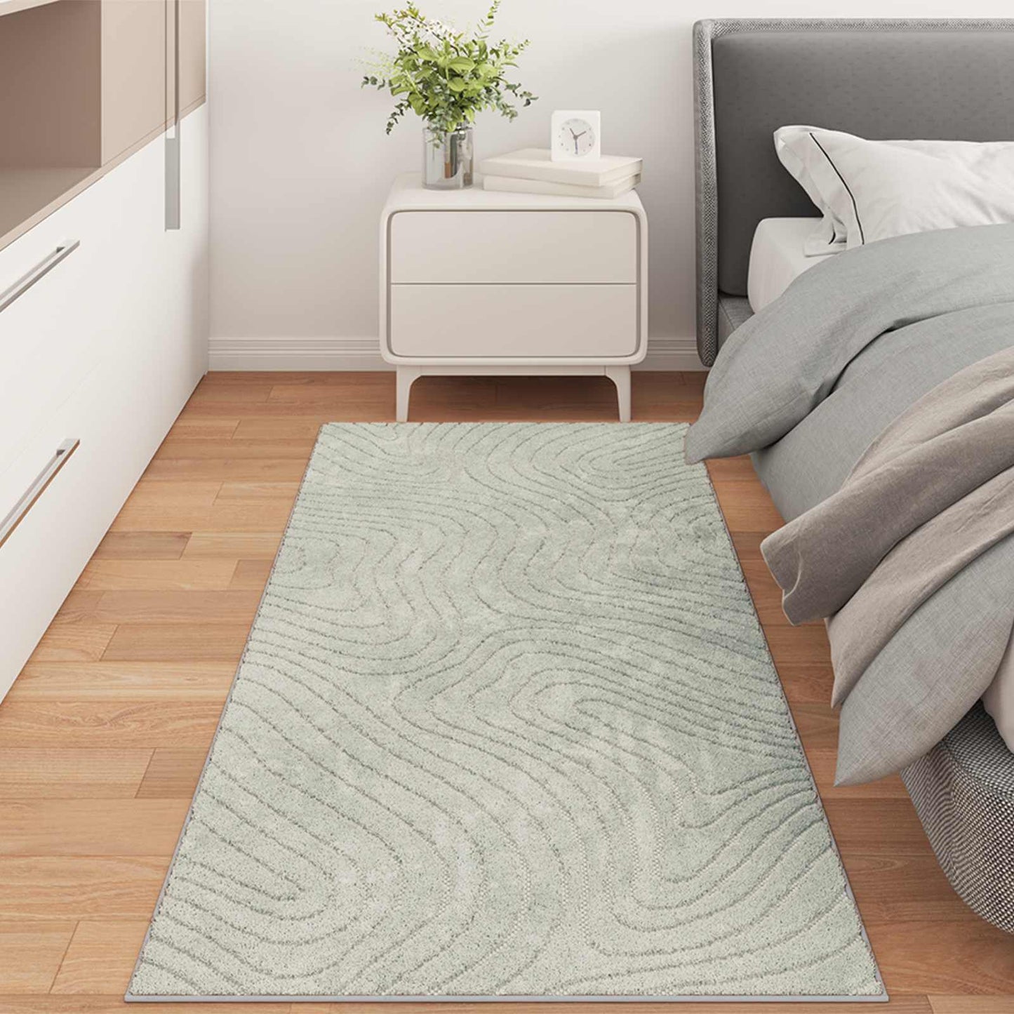 Vloerkleden Rechthoekig PALMERAS Groen 80 x 150 cm Polyester is nu te koop bij PeponiXL, paradijselijk wonen!