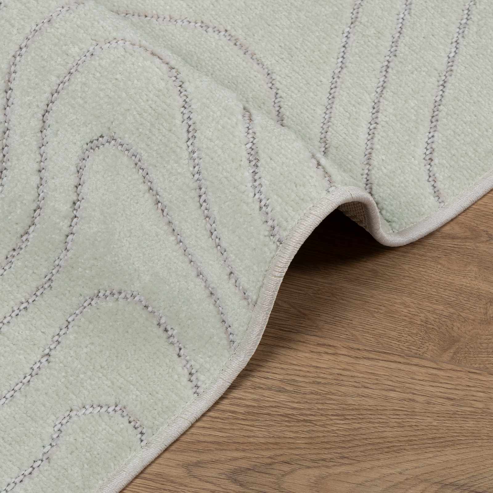 Vloerkleden Rechthoekig PALMERAS Groen 80 x 200 cm Polyester is nu te koop bij PeponiXL, paradijselijk wonen!