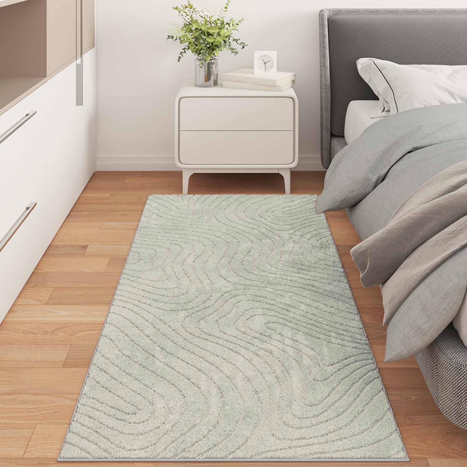 Vloerkleden Rechthoekig PALMERAS Groen 80 x 200 cm Polyester is nu te koop bij PeponiXL, paradijselijk wonen!