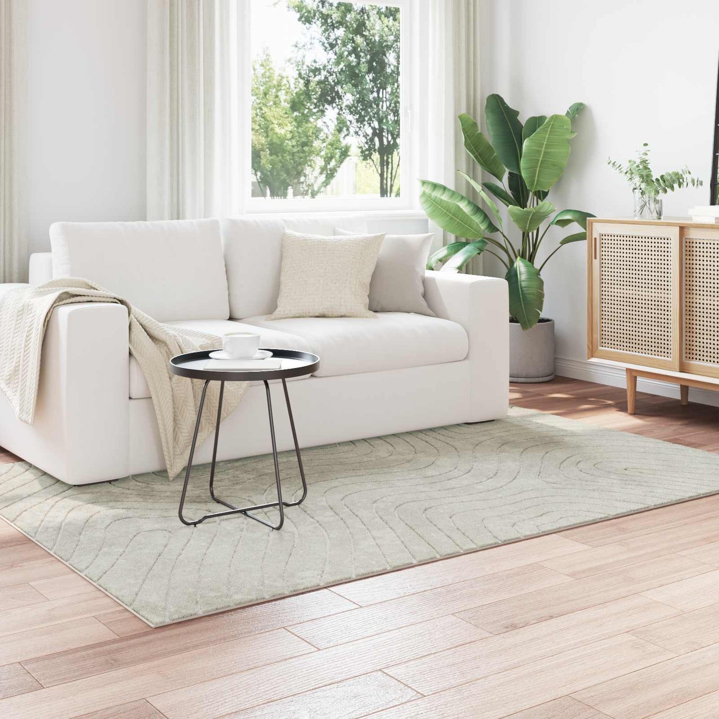Vloerkleden Rechthoekig PALMERAS Groen 140 x 200 cm Polyester is nu te koop bij PeponiXL, paradijselijk wonen!