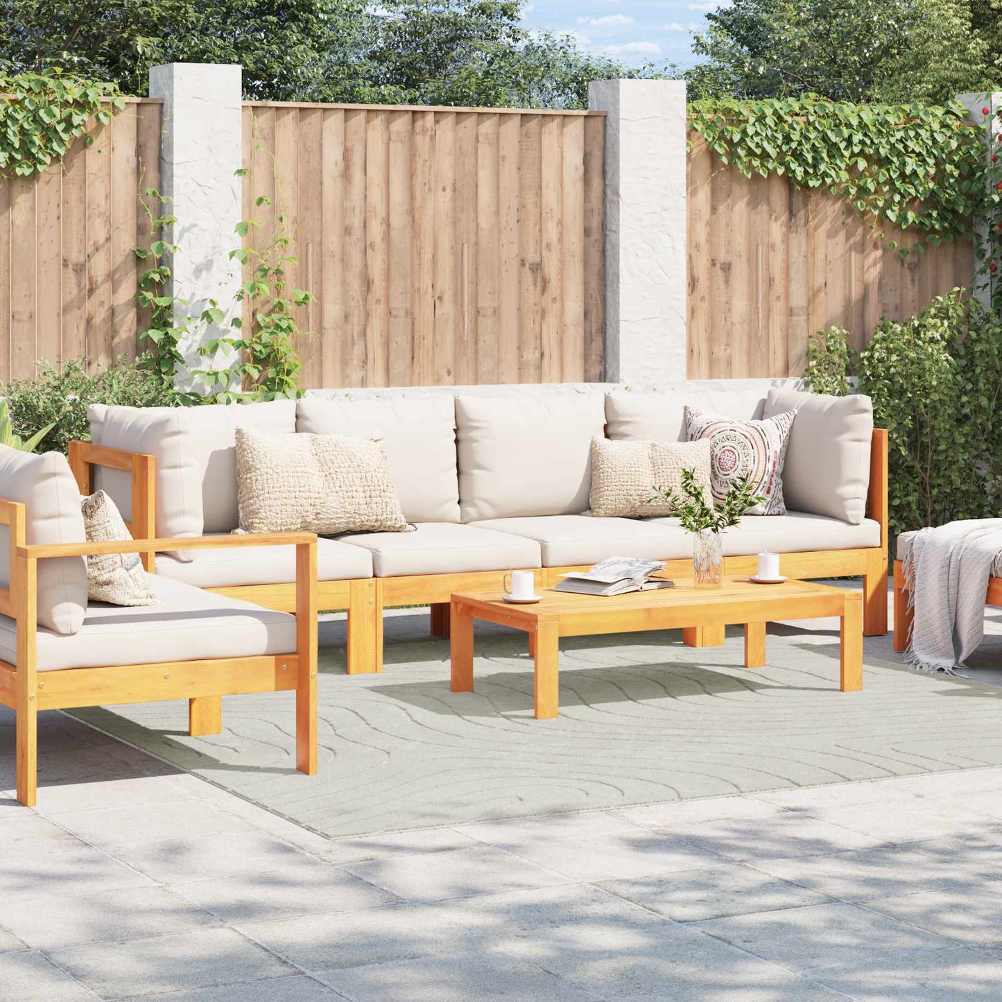 Vloerkleden Vierkant PALMERAS Groen 240 x 240 cm Polyester is nu te koop bij PeponiXL, paradijselijk wonen!