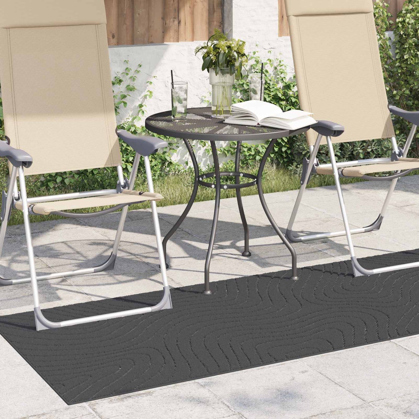 Vloerkleden Rechthoekig PALMERAS Antraciet 200 x 80 cm is nu te koop bij PeponiXL, paradijselijk wonen!