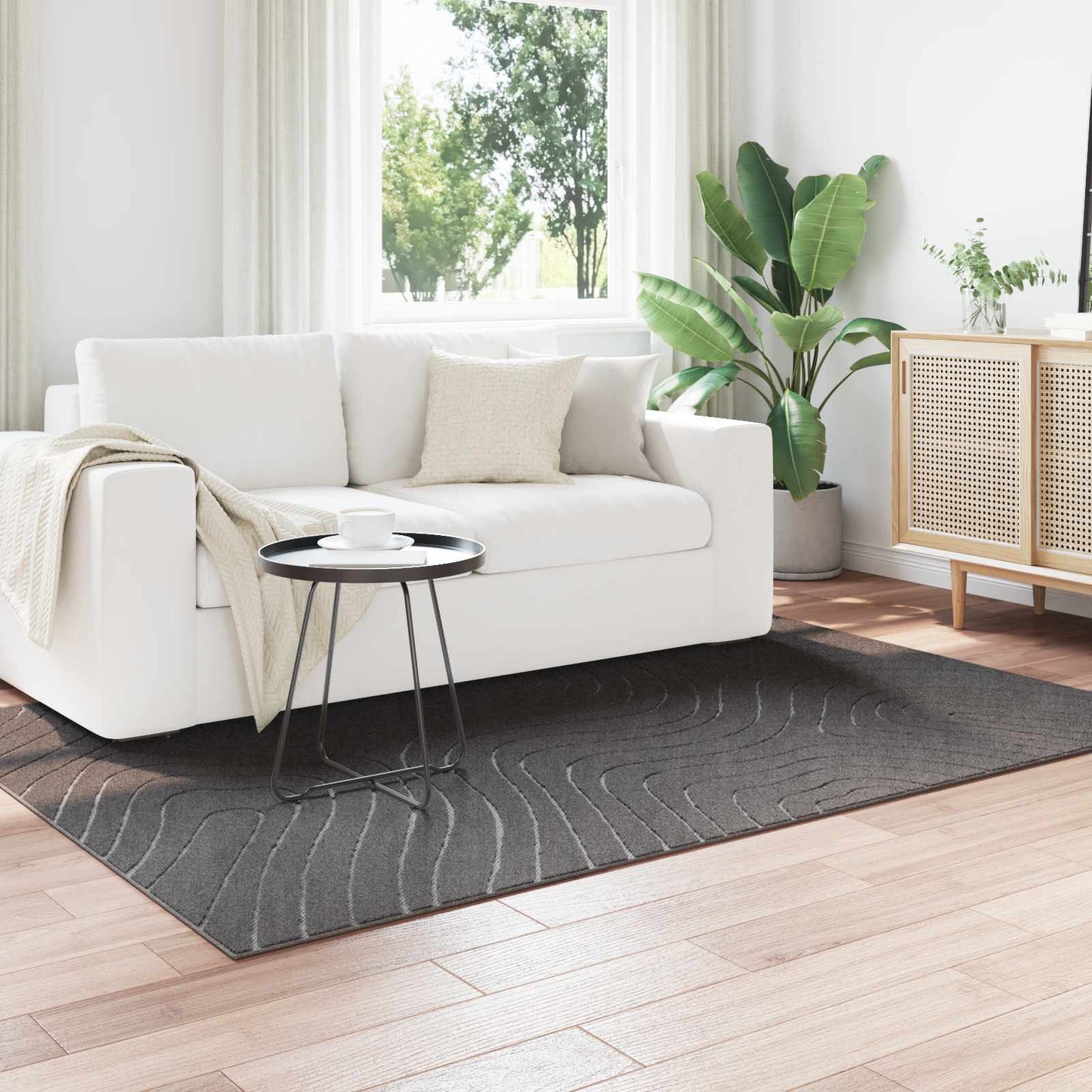 Vloerkleden PALMERAS Antraciet 200 x 140 cm Polyester is nu te koop bij PeponiXL, paradijselijk wonen!