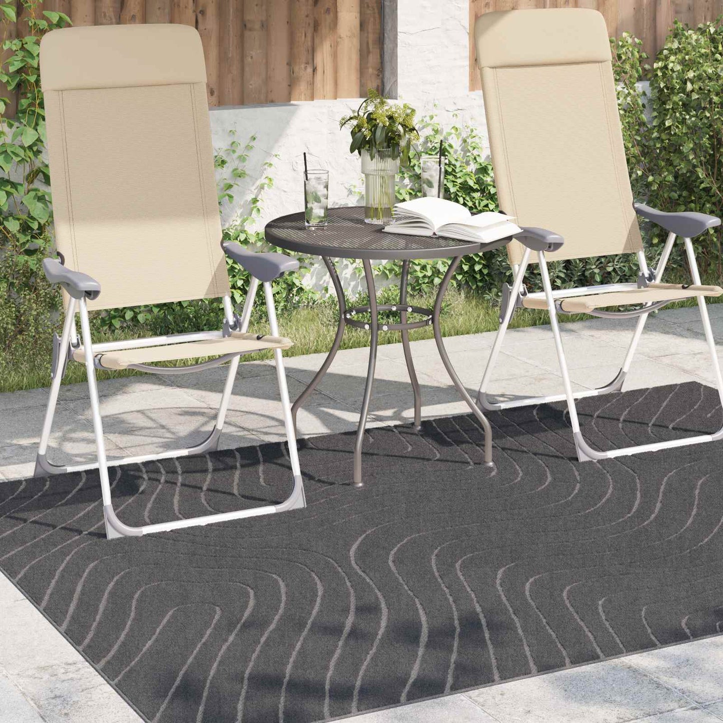 Vloerkleden PALMERAS Antraciet 200 x 140 cm Polyester is nu te koop bij PeponiXL, paradijselijk wonen!