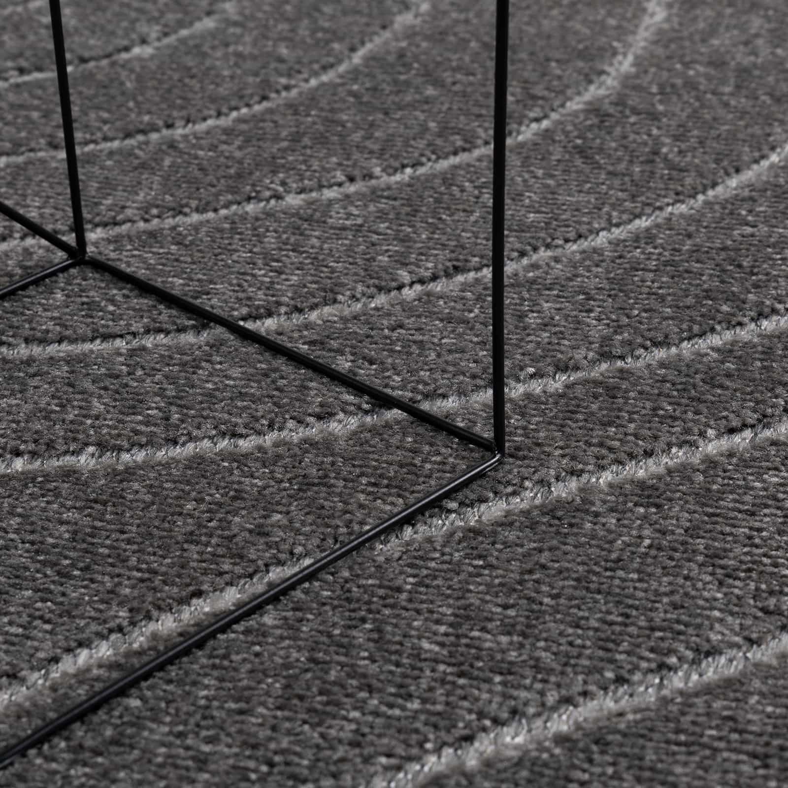 Vloerkleden Rond PALMERAS Antraciet Ø 200 CM Polyester is nu te koop bij PeponiXL, paradijselijk wonen!