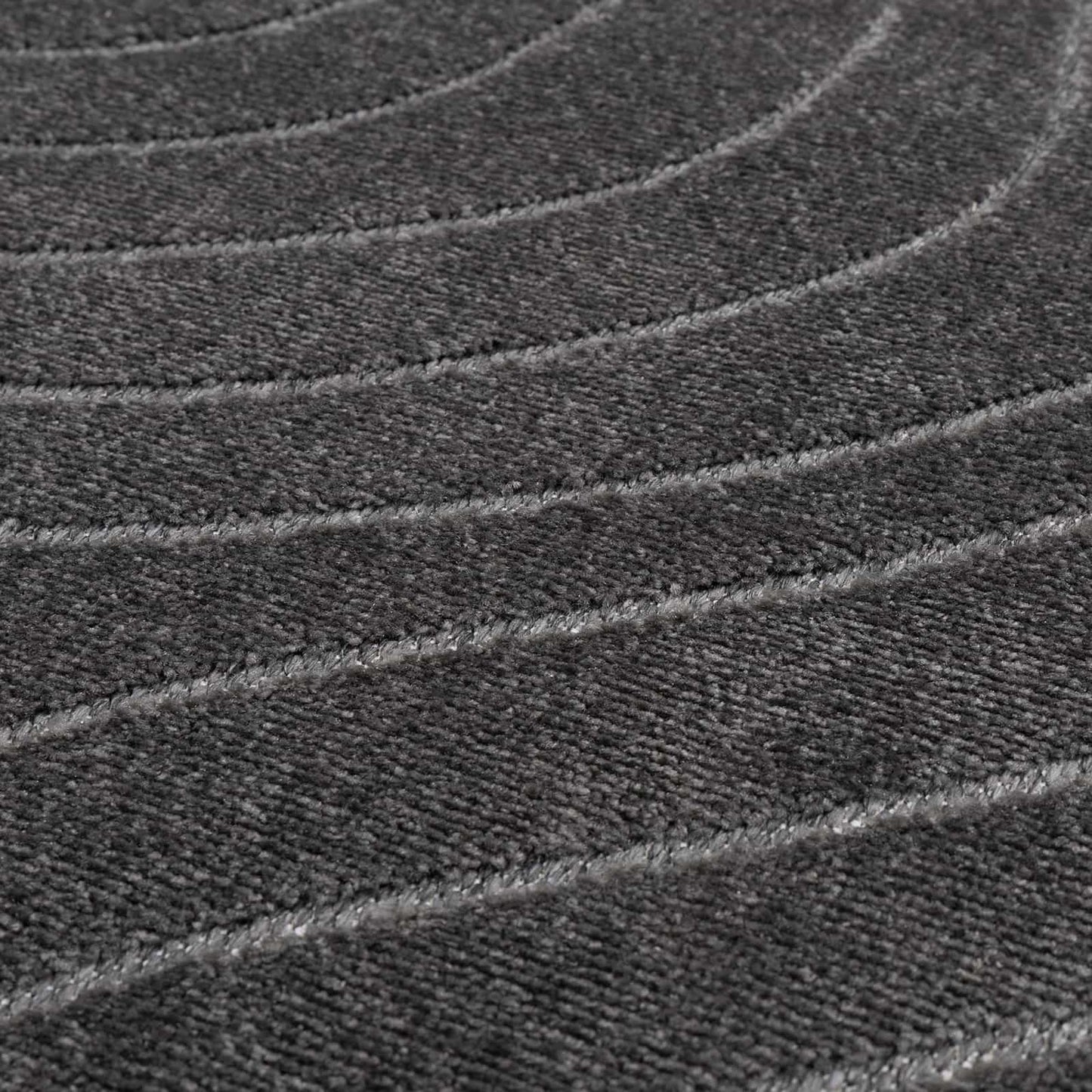 Vloerkleden Rond PALMERAS Antraciet Ø 200 CM Polyester is nu te koop bij PeponiXL, paradijselijk wonen!