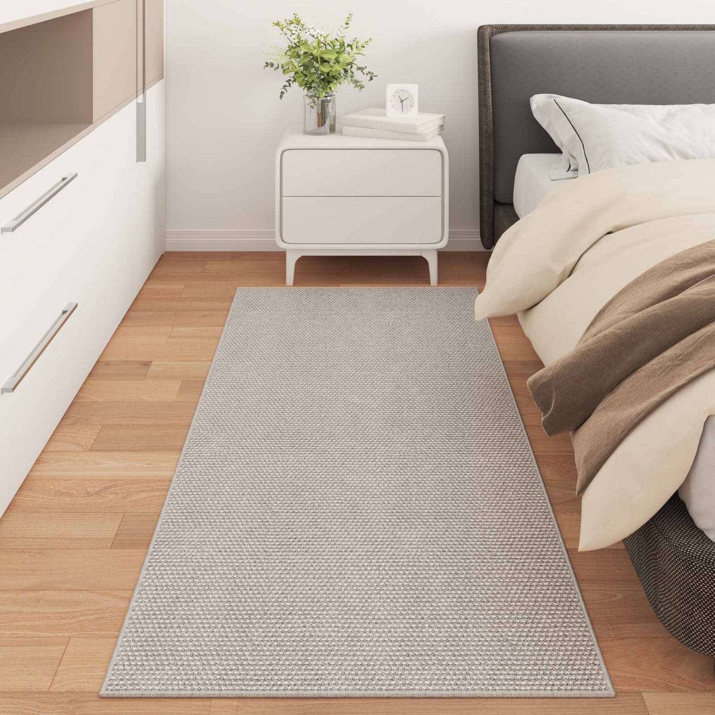 Vloerkleden Rechthoekig LUGO Crème 150 x 80 cm Polyester is nu te koop bij PeponiXL, paradijselijk wonen!