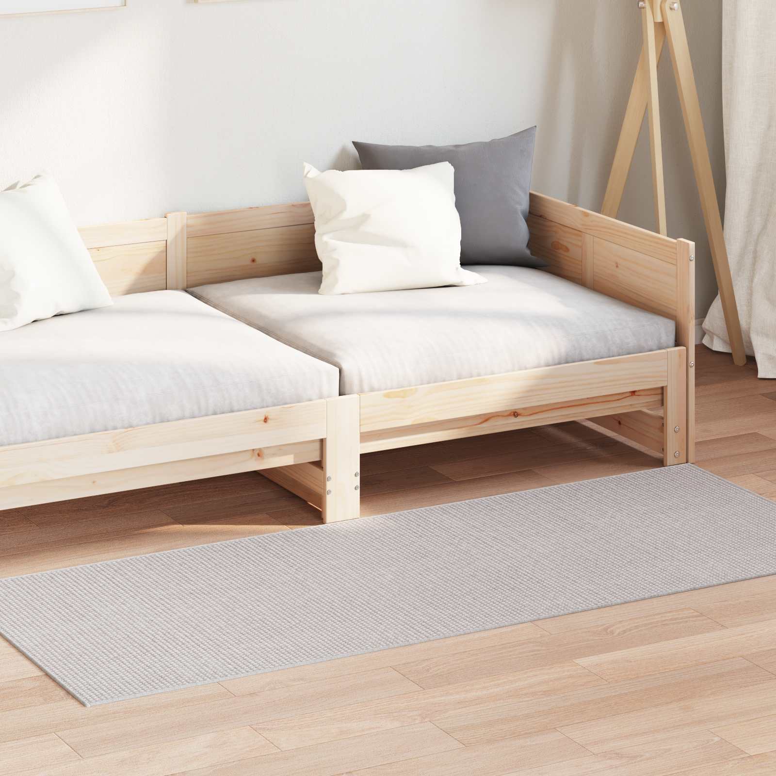 Vloerkleden Rechthoekig LUGO Crème 200 x 80 cm Polyester is nu te koop bij PeponiXL, paradijselijk wonen!