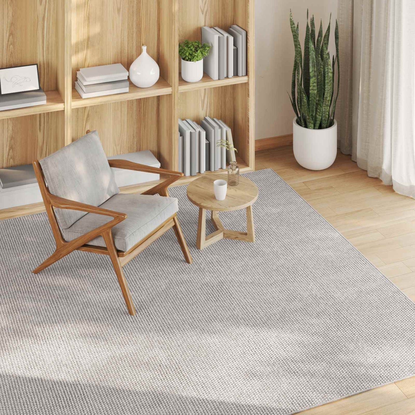 Vloerkleden Vierkant LUGO Crème 120 x 120 cm Polyester is nu te koop bij PeponiXL, paradijselijk wonen!
