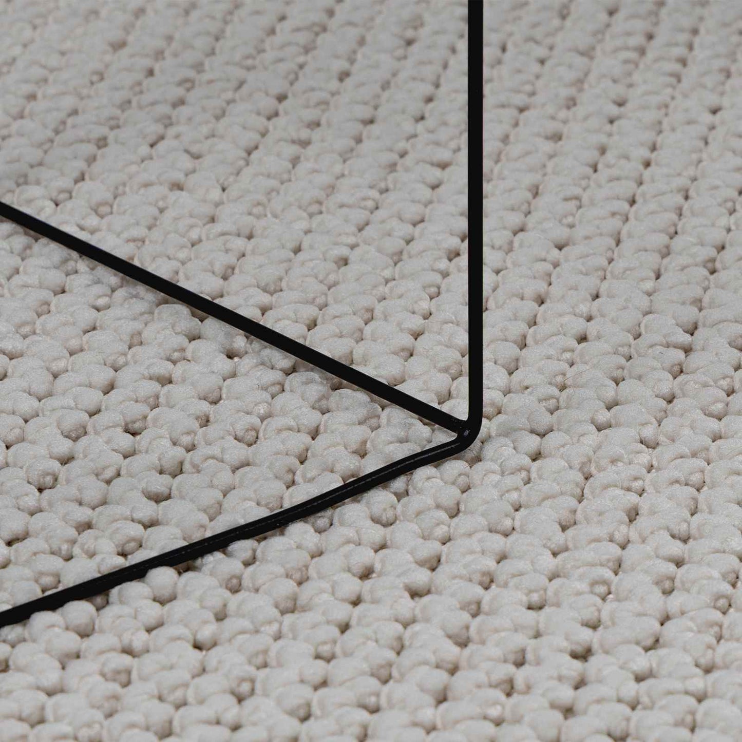 Vloerkleden Rond LUGO Crème Ø 120 CM Polyester is nu te koop bij PeponiXL, paradijselijk wonen!