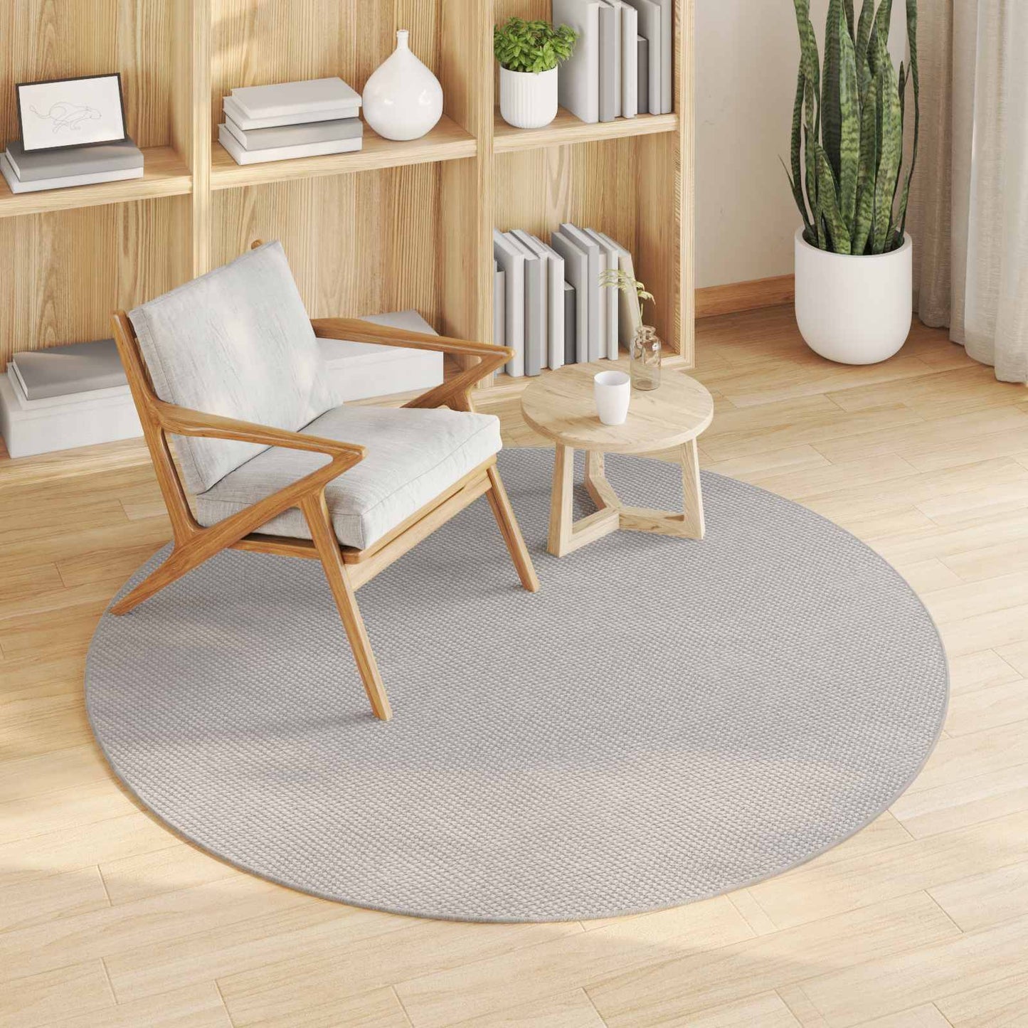 Vloerkleden Rond LUGO Crème Ø 160 CM Polyester is nu te koop bij PeponiXL, paradijselijk wonen!
