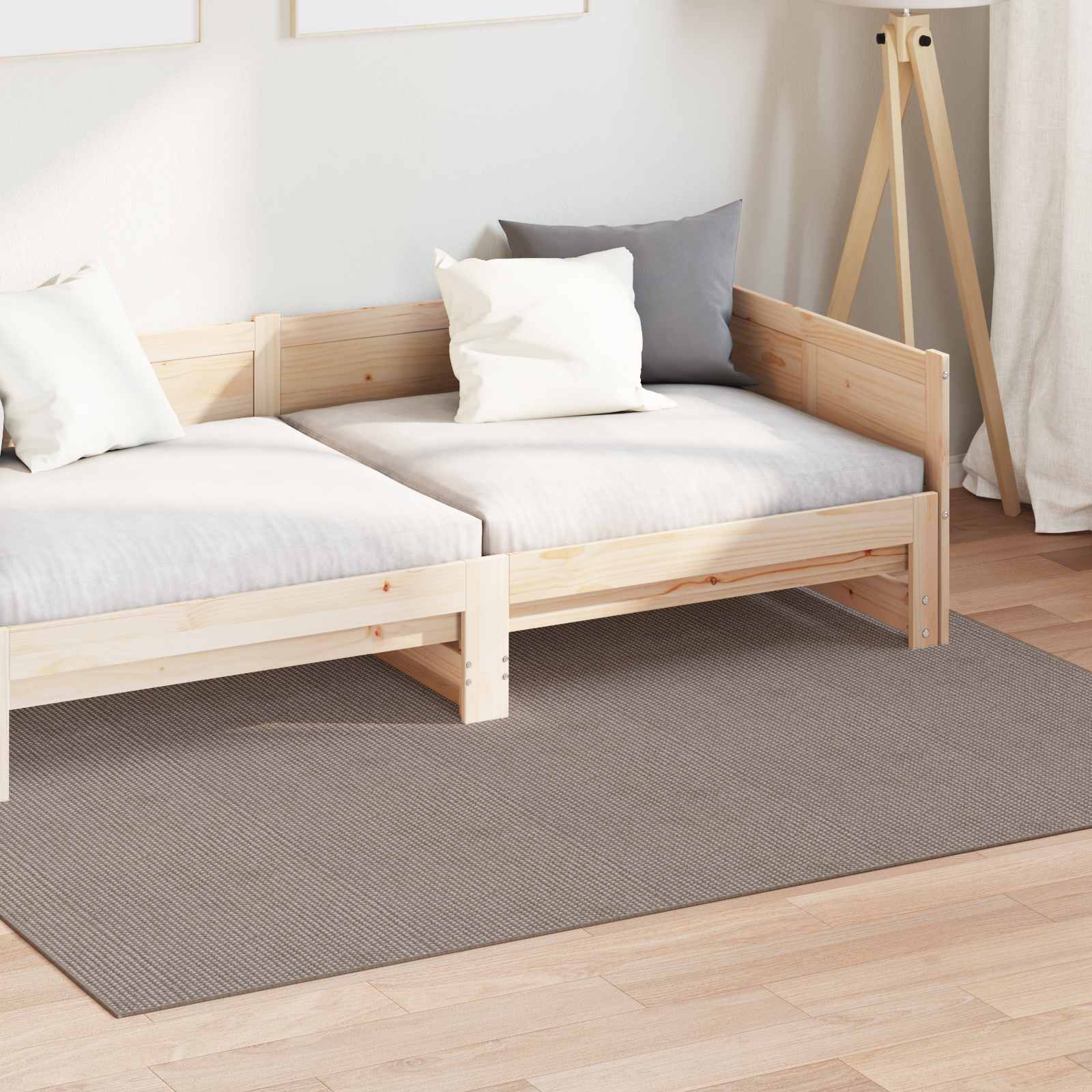 Vloerkleden Rechthoekig LUGO Taupe 120 x 170 cm Polyester is nu te koop bij PeponiXL, paradijselijk wonen!