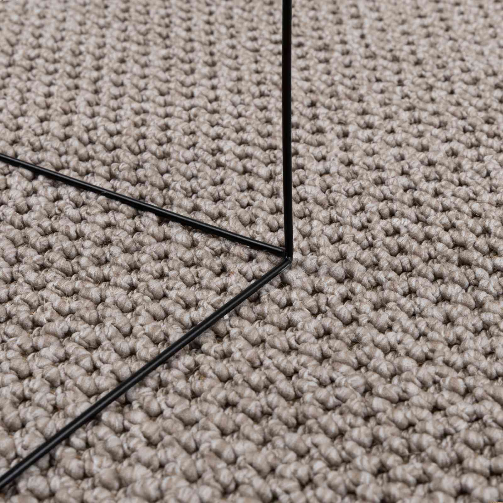 Vloerkleden Vierkant LUGO Taupe 200 x 200 cm Polyester is nu te koop bij PeponiXL, paradijselijk wonen!