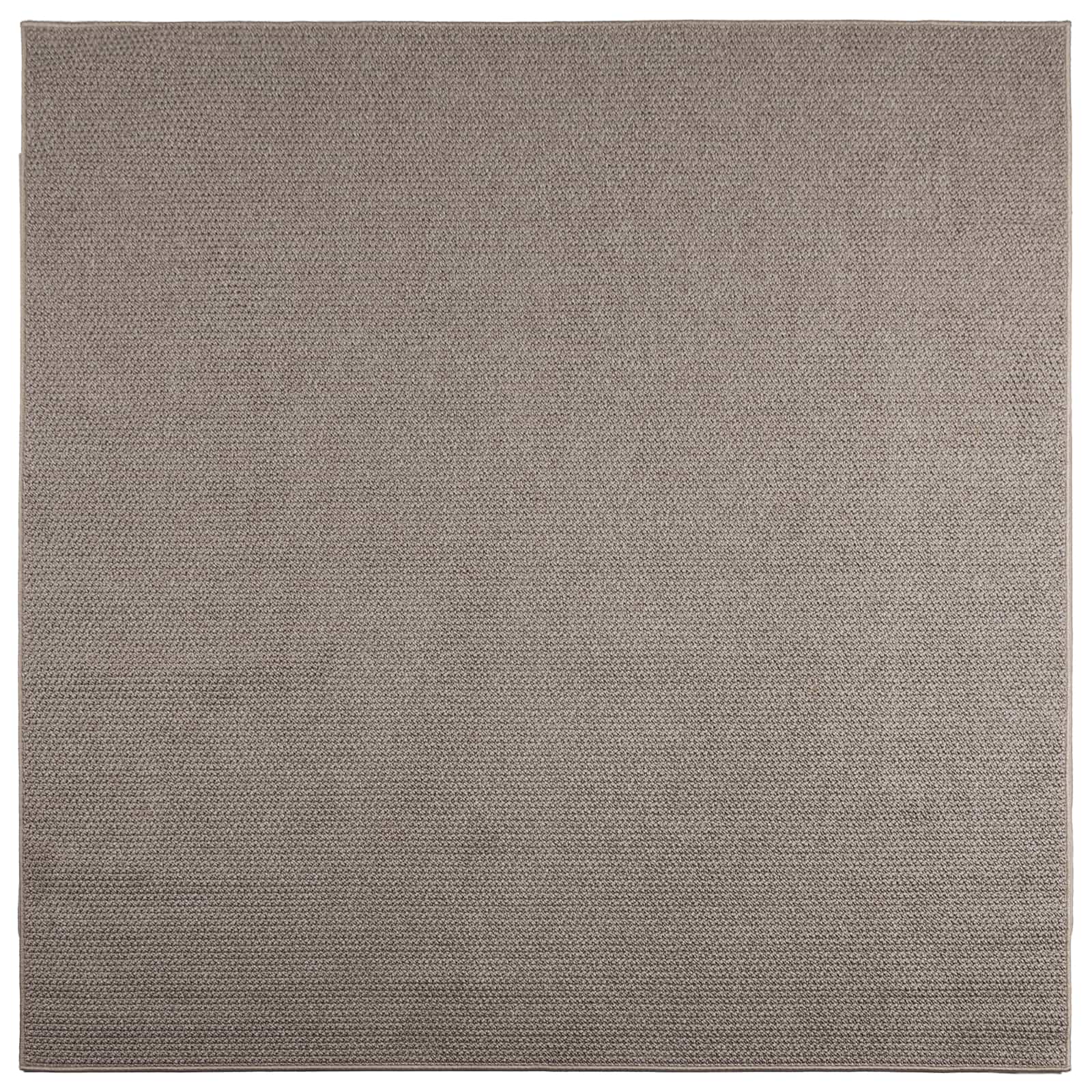 Vloerkleden Vierkant LUGO Taupe 200 x 200 cm Polyester is nu te koop bij PeponiXL, paradijselijk wonen!