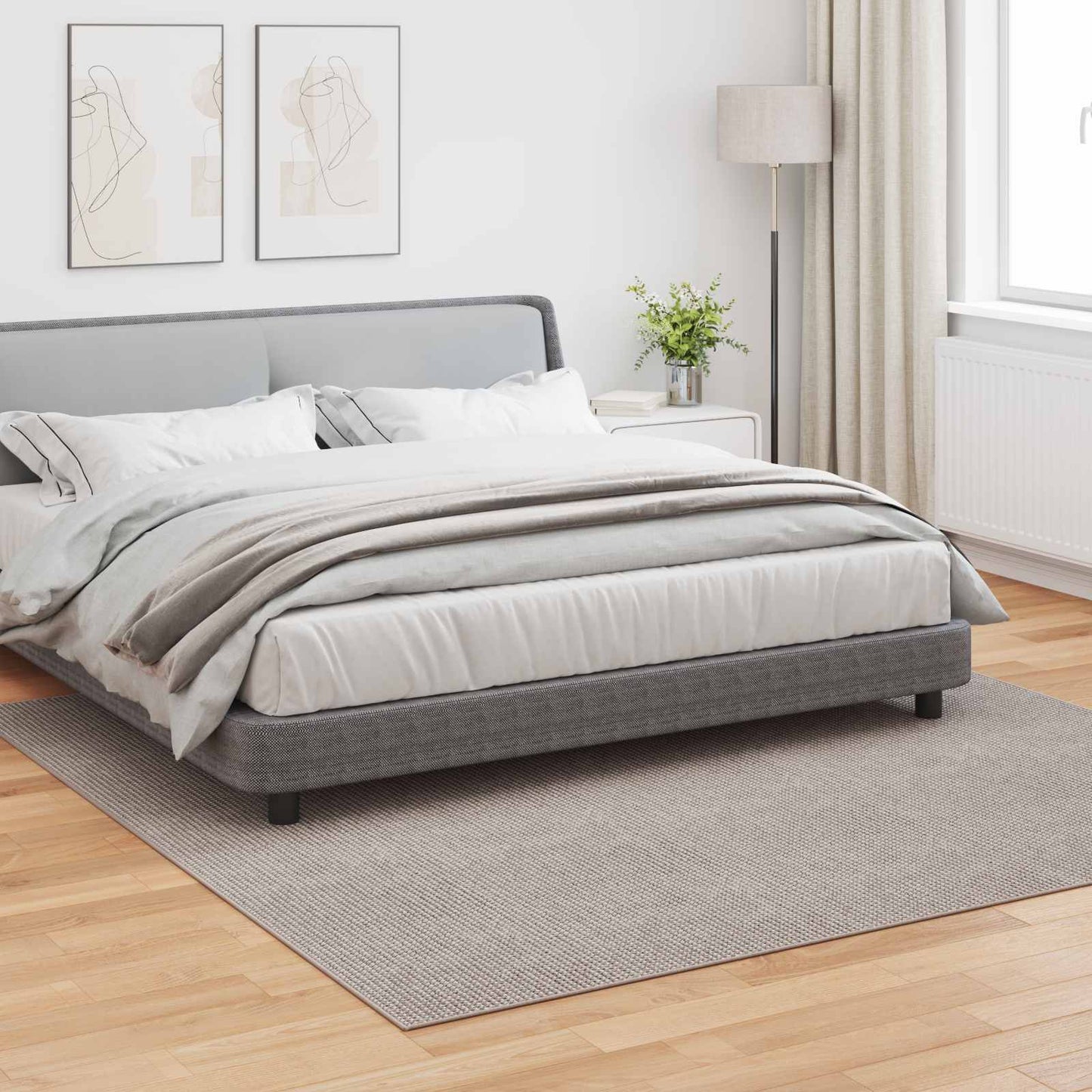 Vloerkleden Vierkant LUGO Crème en Taupe 240 x 240 cm Polyester is nu te koop bij PeponiXL, paradijselijk wonen!