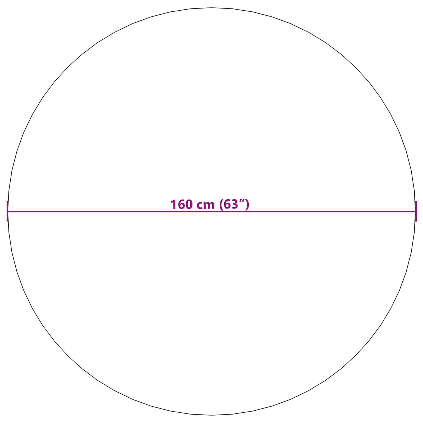 Vloerkleden Rond LUGO Crème en Taupe Ø 160 CM Polyester is nu te koop bij PeponiXL, paradijselijk wonen!