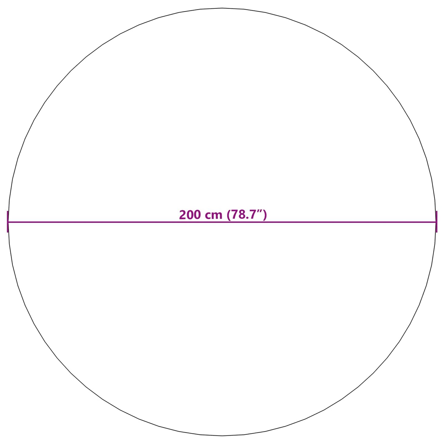 Vloerkleden Rond LUGO Crème en Taupe Ø 200 CM Polyester is nu te koop bij PeponiXL, paradijselijk wonen!