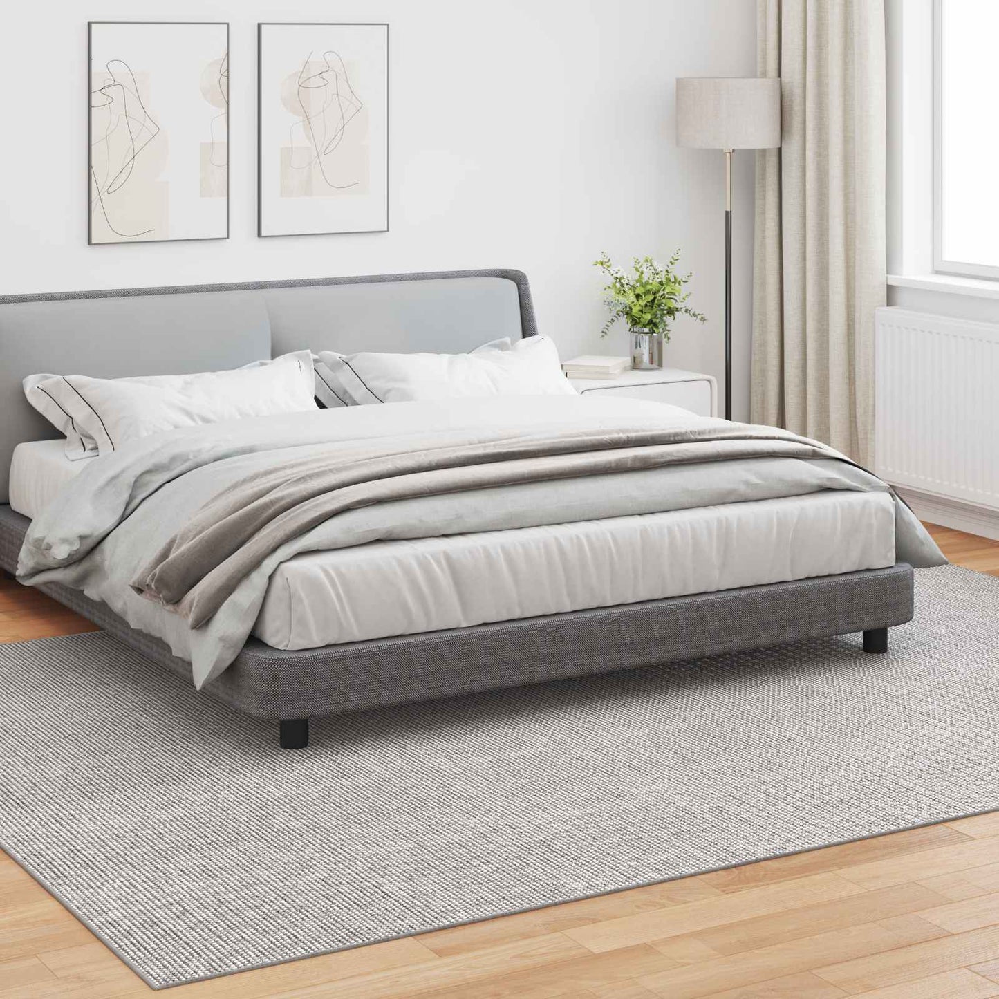 Vloerkleden LUGO Crème en Grijs 280 x 200 cm Polyester is nu te koop bij PeponiXL, paradijselijk wonen!