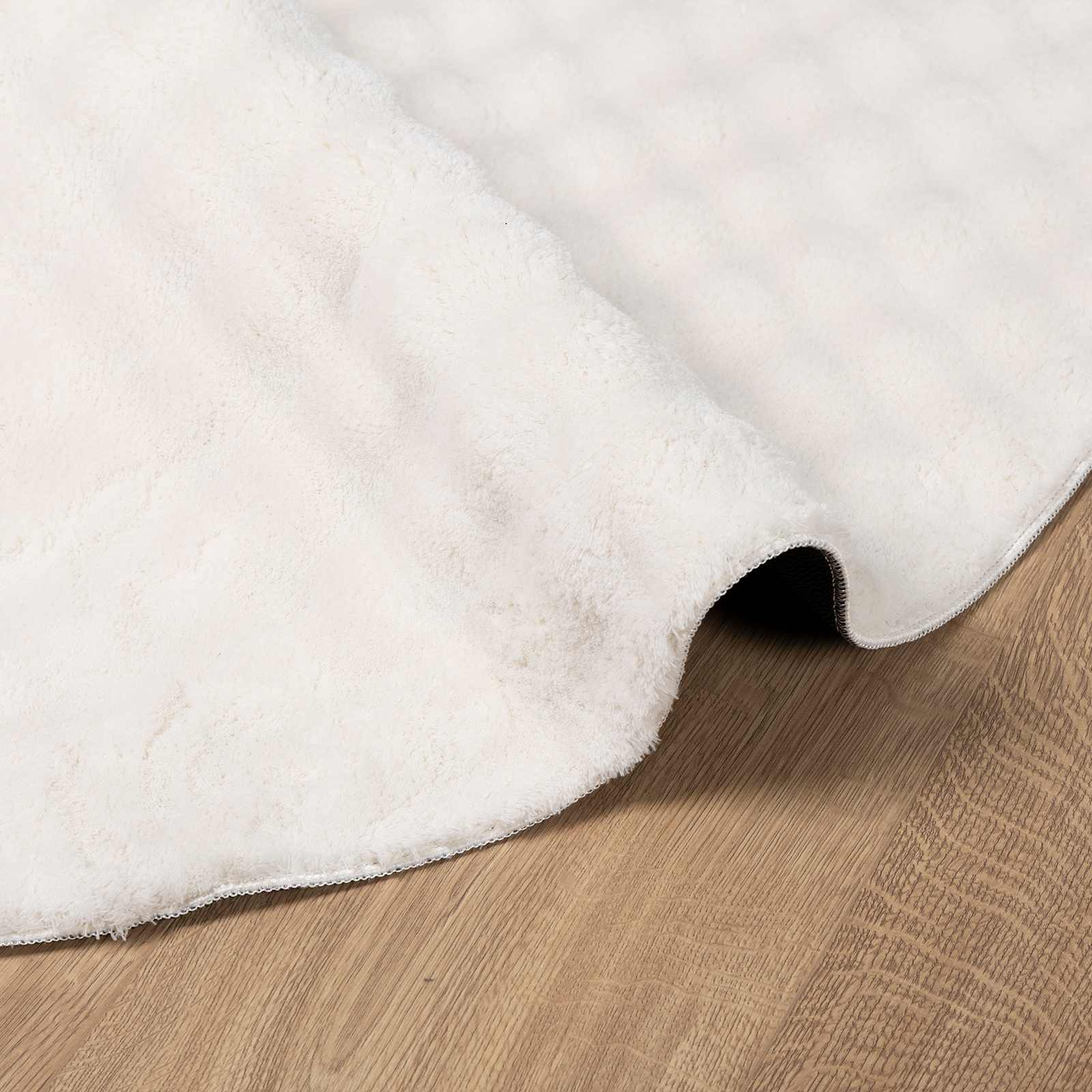 Vloerkleden Rond SIROLO Crème Ø 120 CM Polyester is nu te koop bij PeponiXL, paradijselijk wonen!