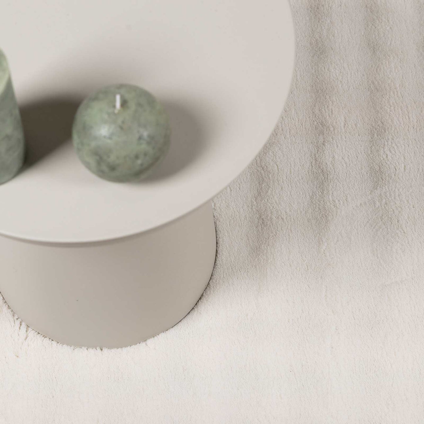 Vloerkleden Rond SIROLO Crème Ø 200 CM Polyester is nu te koop bij PeponiXL, paradijselijk wonen!
