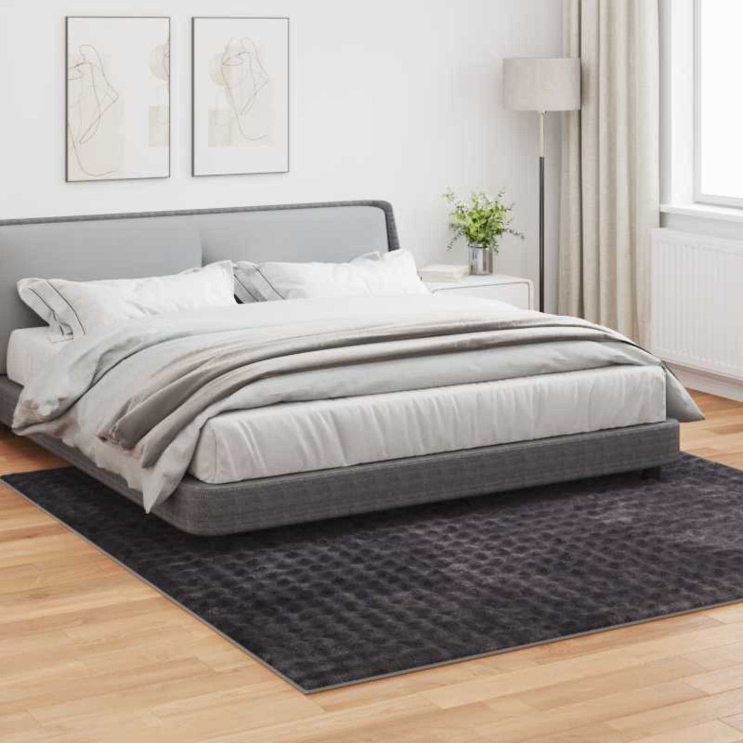 Vloerkleden Vierkant SIROLO Beige 200 x 200 cm Polyester is nu te koop bij PeponiXL, paradijselijk wonen!