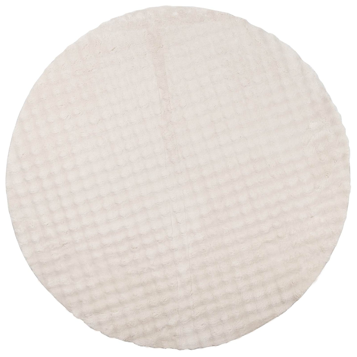 Vloerkleden Rond SIROLO Beige Ø 120 CM Polyester is nu te koop bij PeponiXL, paradijselijk wonen!