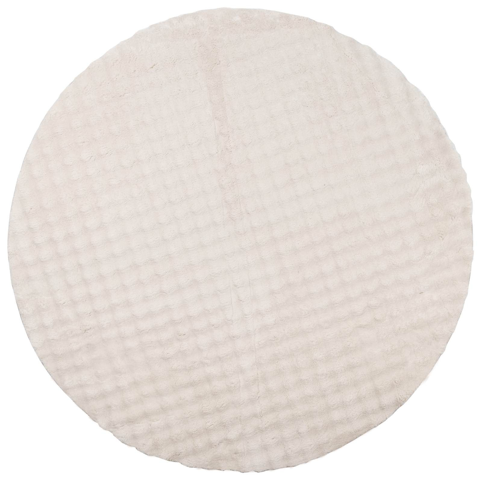 Vloerkleden Rond SIROLO Beige Ø 200 CM Polyester is nu te koop bij PeponiXL, paradijselijk wonen!