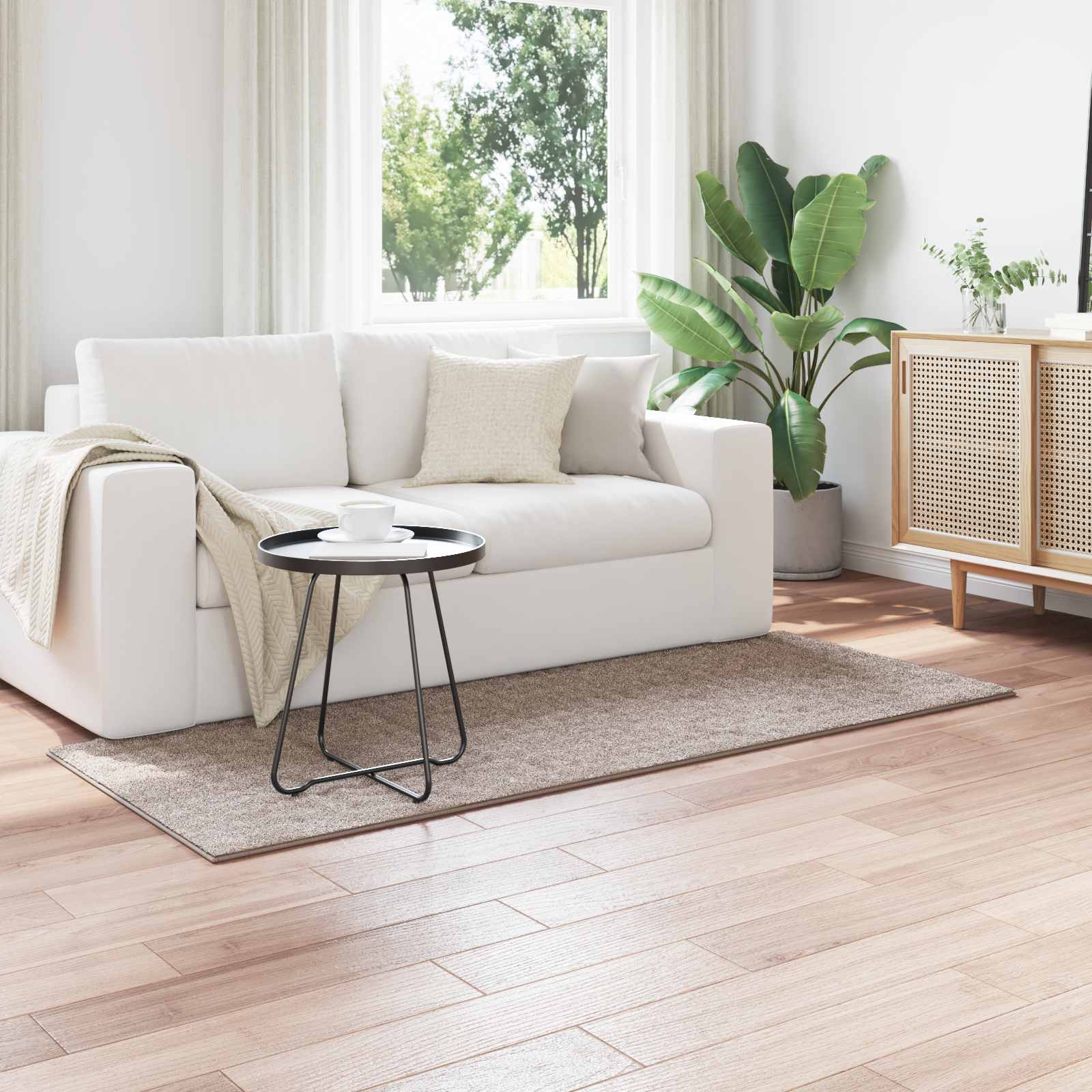 Vloerkleden Rechthoekig SIROLO Zand 200 x 80 cm Polyester is nu te koop bij PeponiXL, paradijselijk wonen!