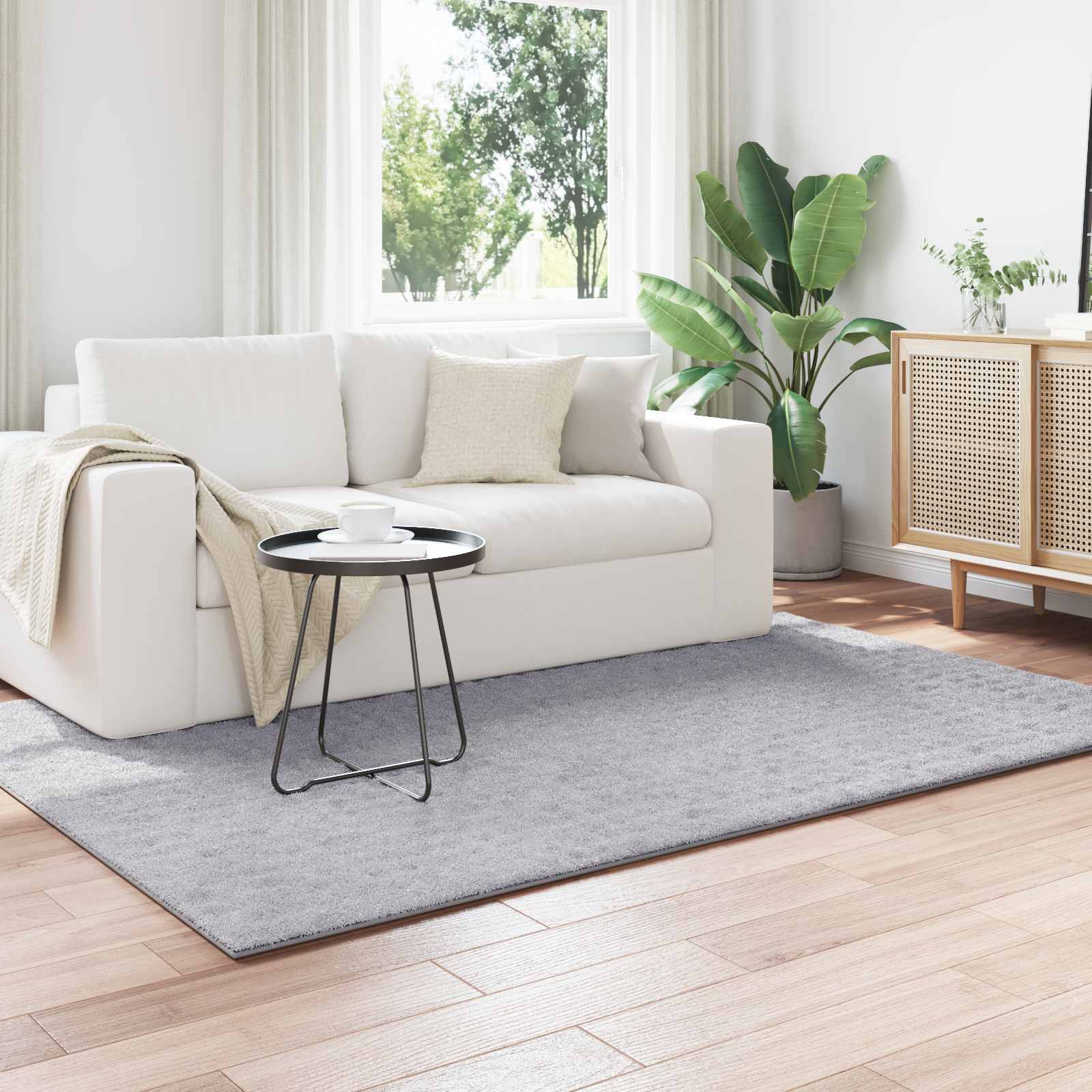 Vloerkleden Rechthoekig SIROLO Grijs 170 x 120 cm Polyester is nu te koop bij PeponiXL, paradijselijk wonen!