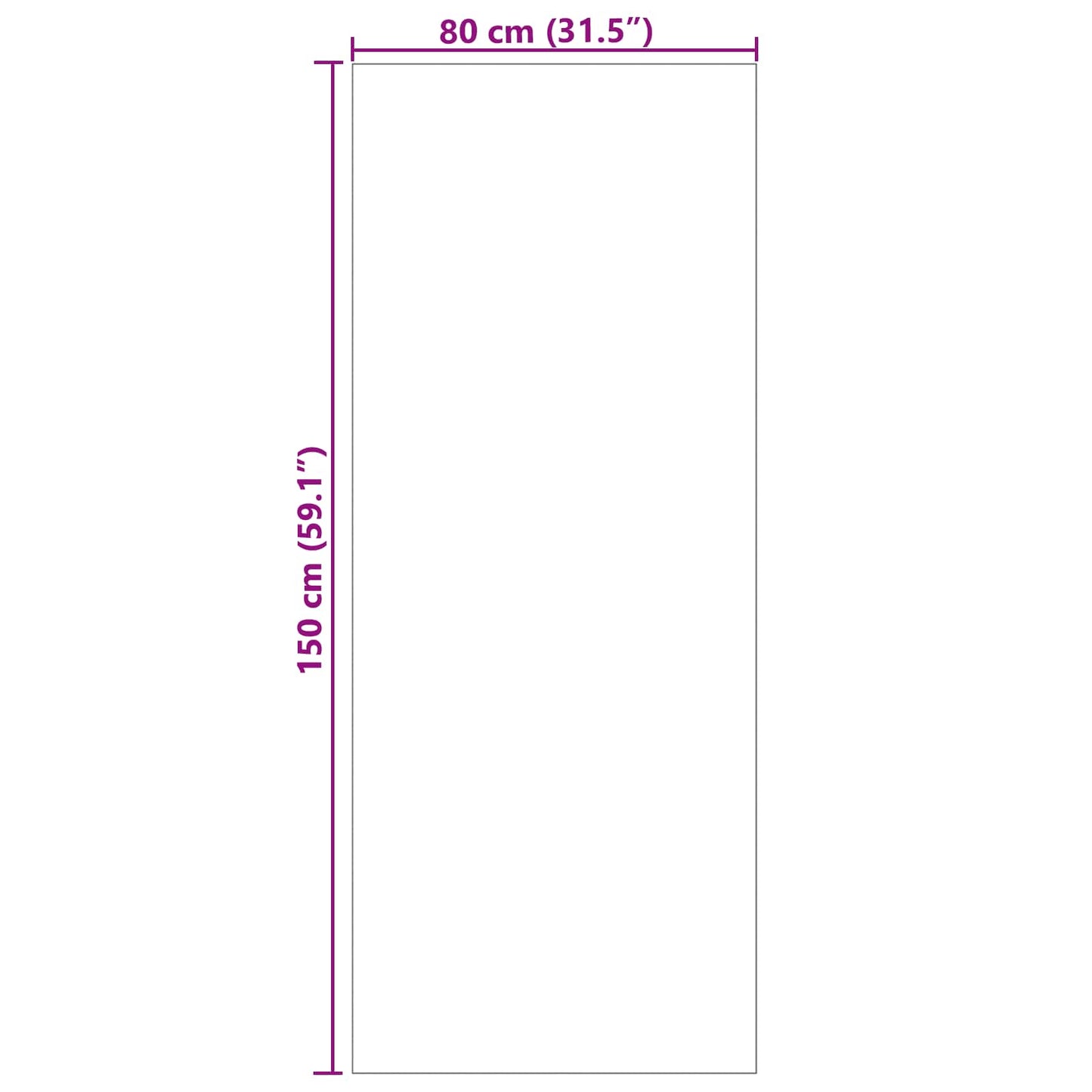 Vloerkleden Rechthoekig SIROLO Antraciet 150 x 80 cm Polyester is nu te koop bij PeponiXL, paradijselijk wonen!