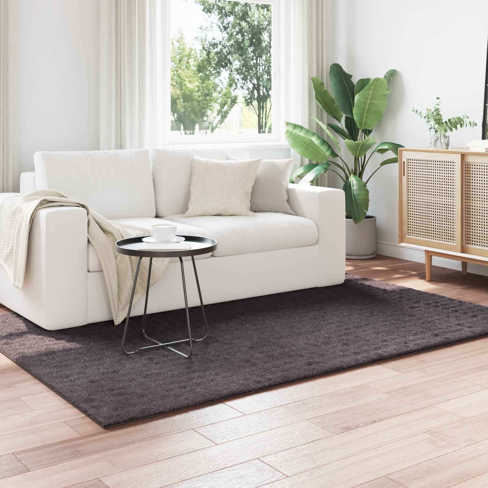 Vloerkleden Rechthoekig SIROLO Antraciet 200 x 140 cm Polyester is nu te koop bij PeponiXL, paradijselijk wonen!