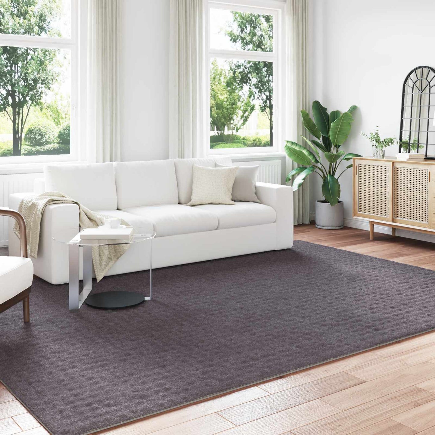 Vloerkleden Rechthoekig SIROLO Antraciet 280 x 200 cm Polyester is nu te koop bij PeponiXL, paradijselijk wonen!