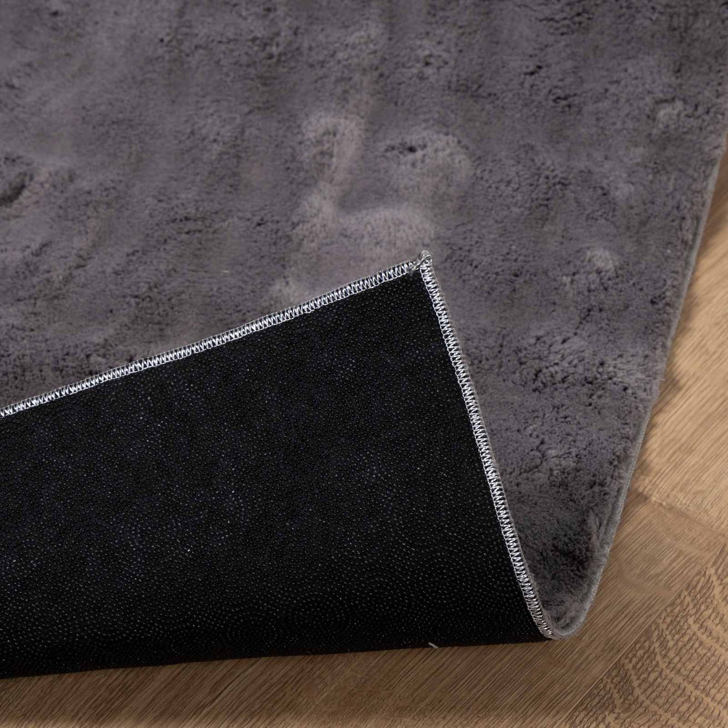 Vloerkleden Vierkant SIROLO Antraciet 240 x 240 cm Polyester is nu te koop bij PeponiXL, paradijselijk wonen!