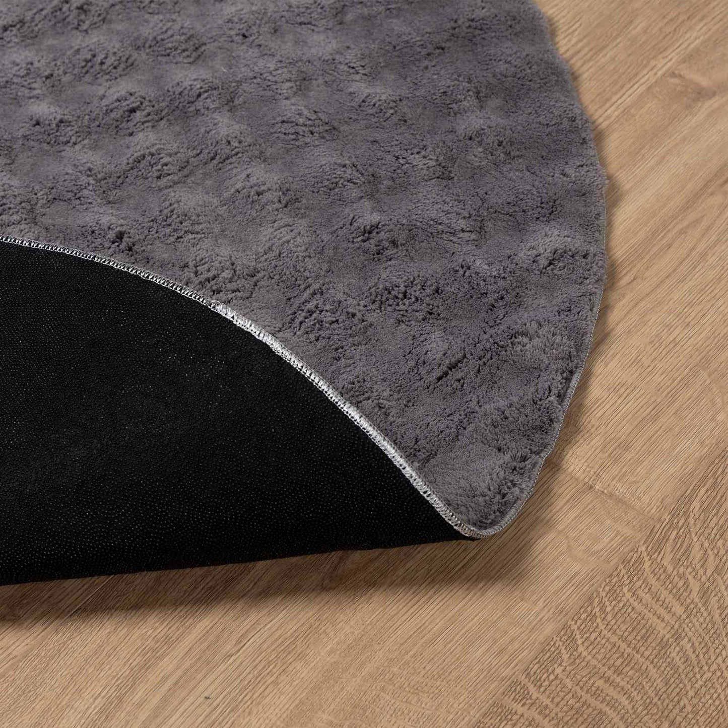 Vloerkleden Rond SIROLO Antraciet Ø 120 CM Polyester is nu te koop bij PeponiXL, paradijselijk wonen!